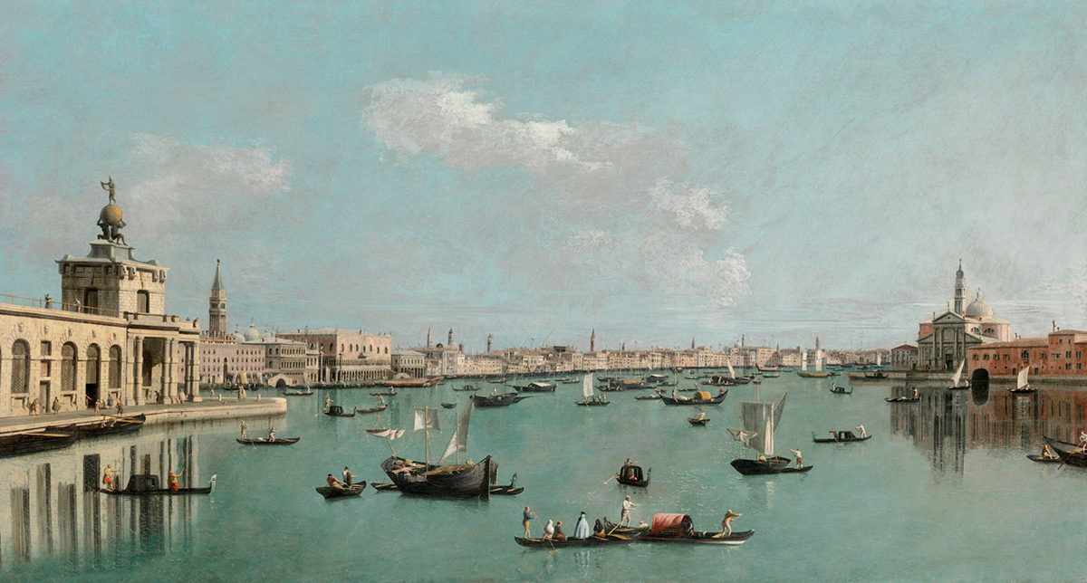Bacino di San Marco desde el Canal de la Giudecca de Bernardo Bellotto