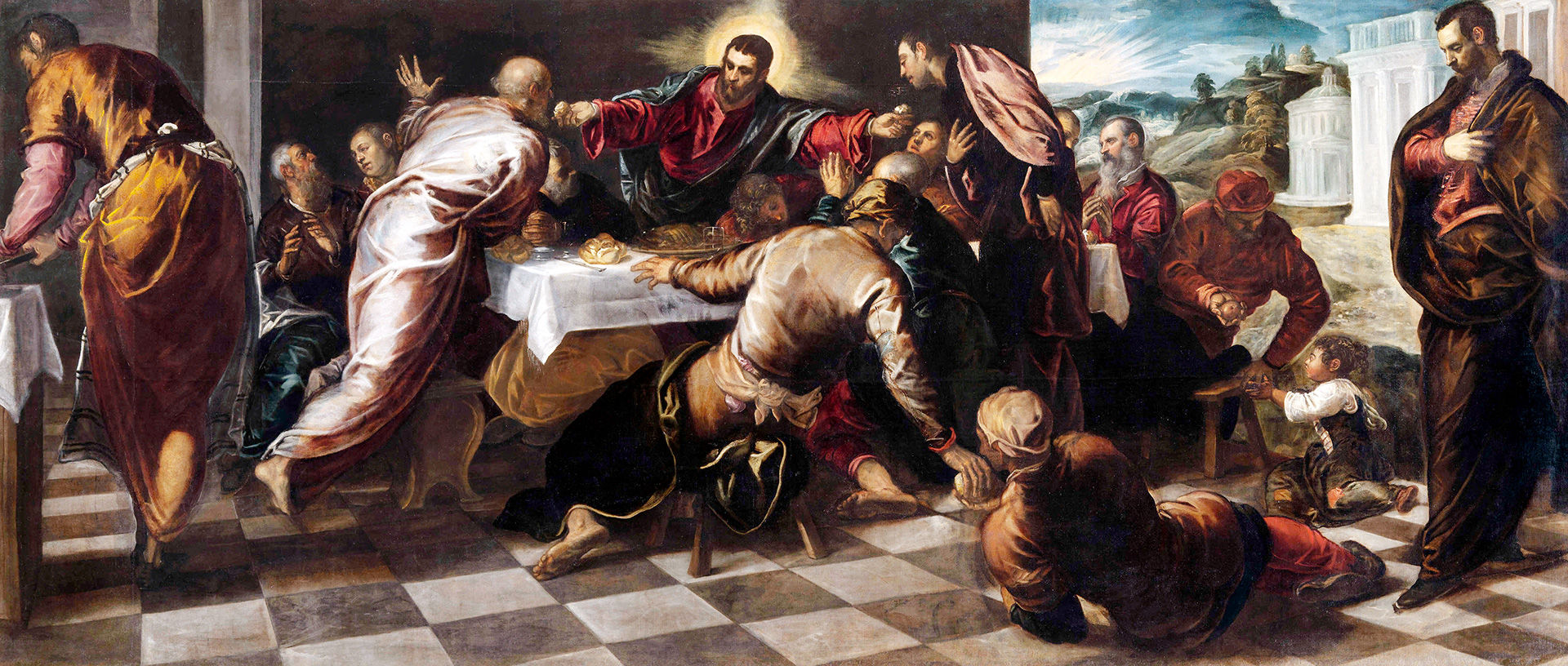 Última cena de Tintoretto (iglesia de San Polo)