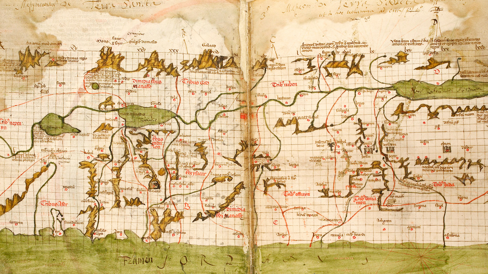 Mapa de Tierra Santa de Marin Sanudo